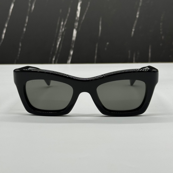 NEW GG1773S 001 GUCCI BLACK GREY CAT EYE WOMEN GUCCI SUNGLASSES - Picture 5 of 12